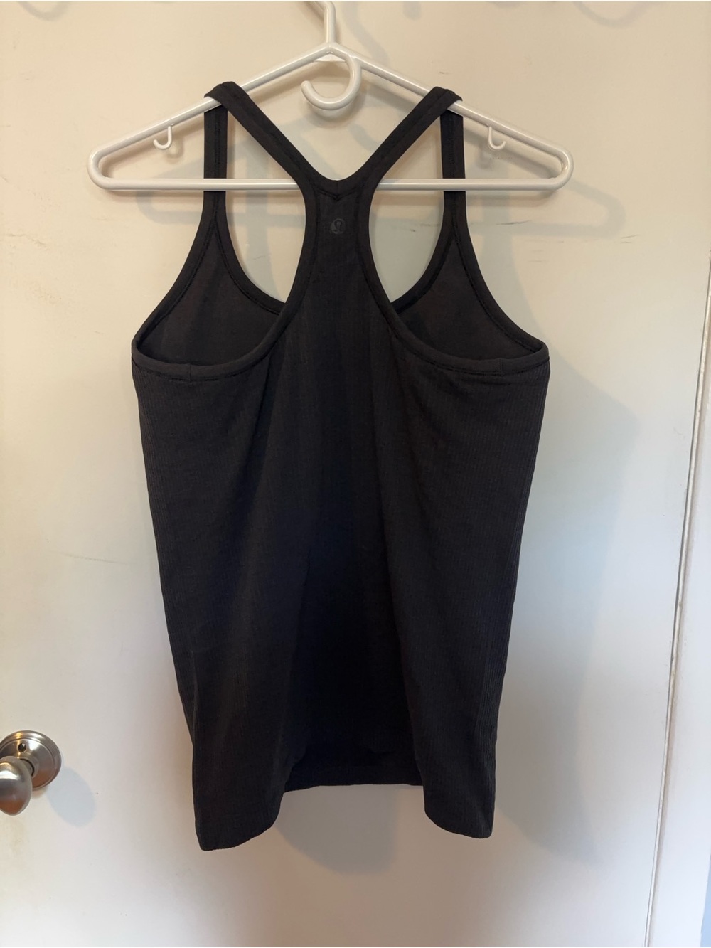 lululemon athletica Black Ribbed Racerback Tank